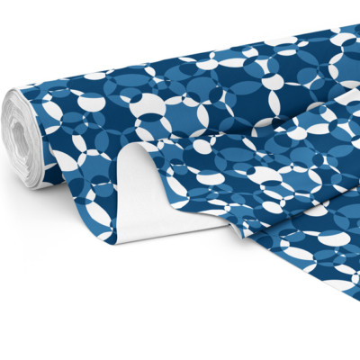 Fabric roll with Compass print in Navy