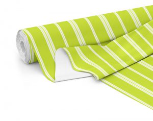 Fabric roll with Wander print in Lime