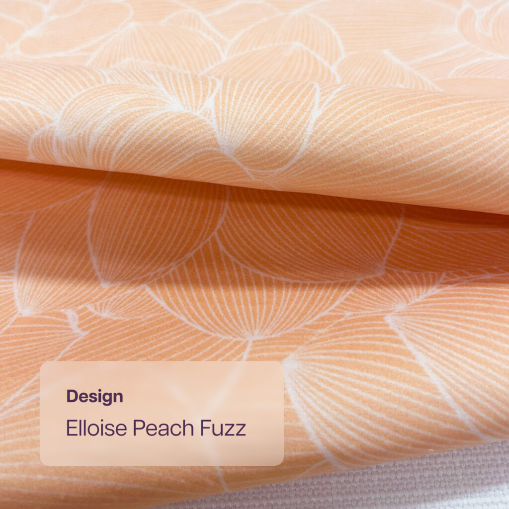 Elloise Peach Fuzz Printed Sample